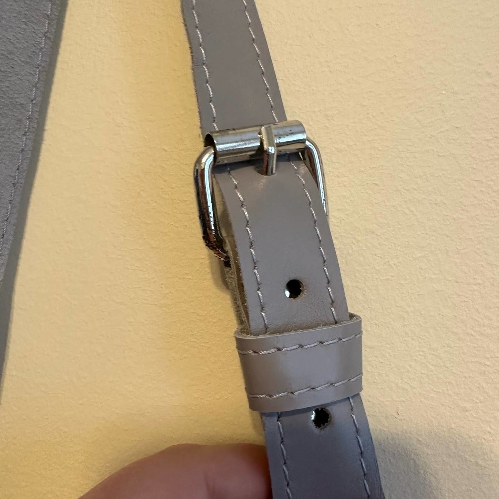 Gray Faux Leather Cross Body Bag - Picture 3 of 10